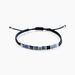 Bracelet Jourdan Jahan Acier Argenté Lapis Lazuli Agate - Bracelets cordons Homme | Marc Orian