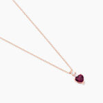Collier Or Rose Samanta Rhodolite - Colliers avec pierres Femme | Marc Orian