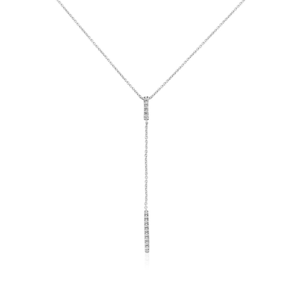 Collier Marjenka Or Blanc Diamant - Colliers avec pierres Femme | Marc Orian