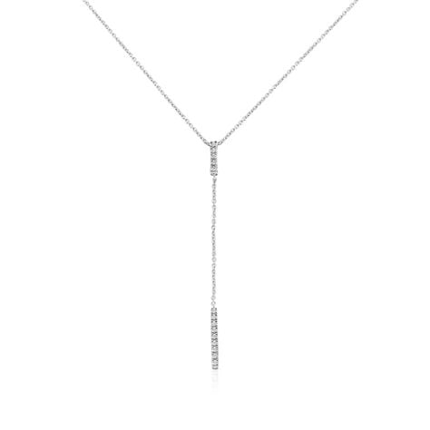 Collier Marjenka Or Blanc Diamant - Colliers avec pierres Femme | Marc Orian