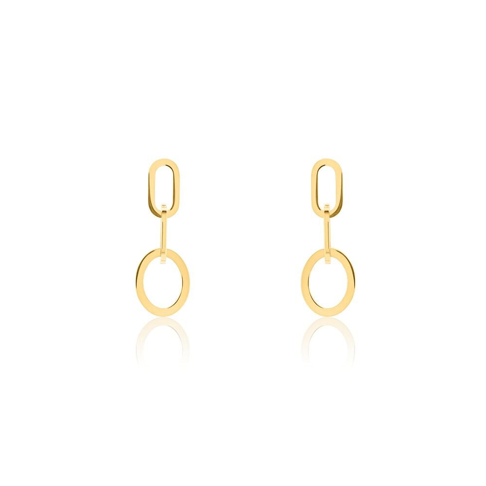 Boucles D'oreilles Pendantes Manille Acier Jaune - Pendantes Femme | Marc Orian