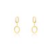Boucles D'oreilles Pendantes Manille Acier Jaune - Pendantes Femme | Marc Orian