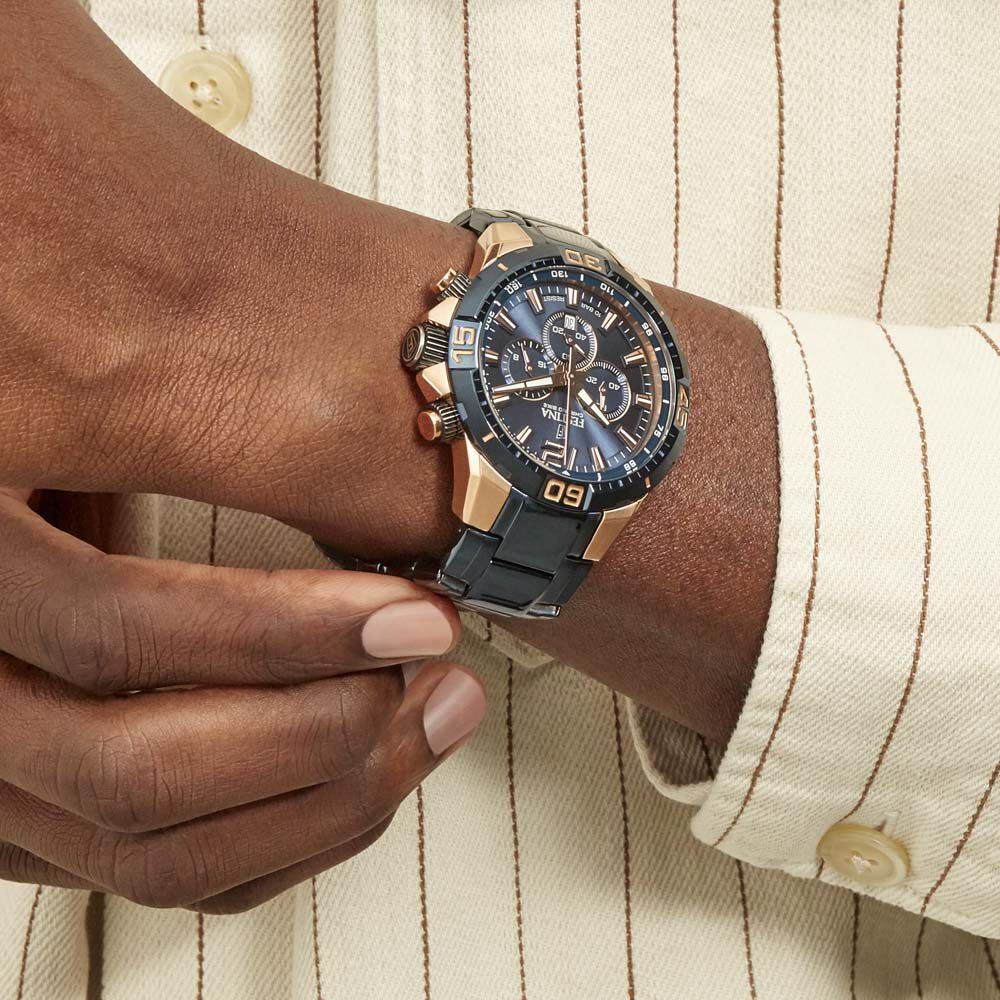 Montre Chrono Bike Bleu - Montres étanches Homme | Marc Orian