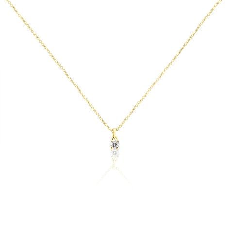 Collier Alexandra Or Jaune Diamant - Colliers solitaires Femme | Marc Orian