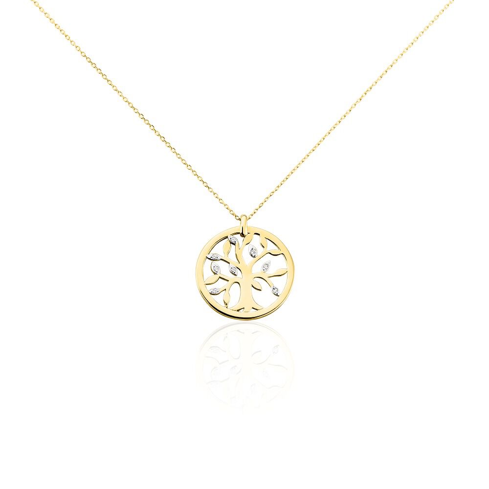 Collier Or Jaune Argius Diamants - Colliers avec pierres Femme | Marc Orian