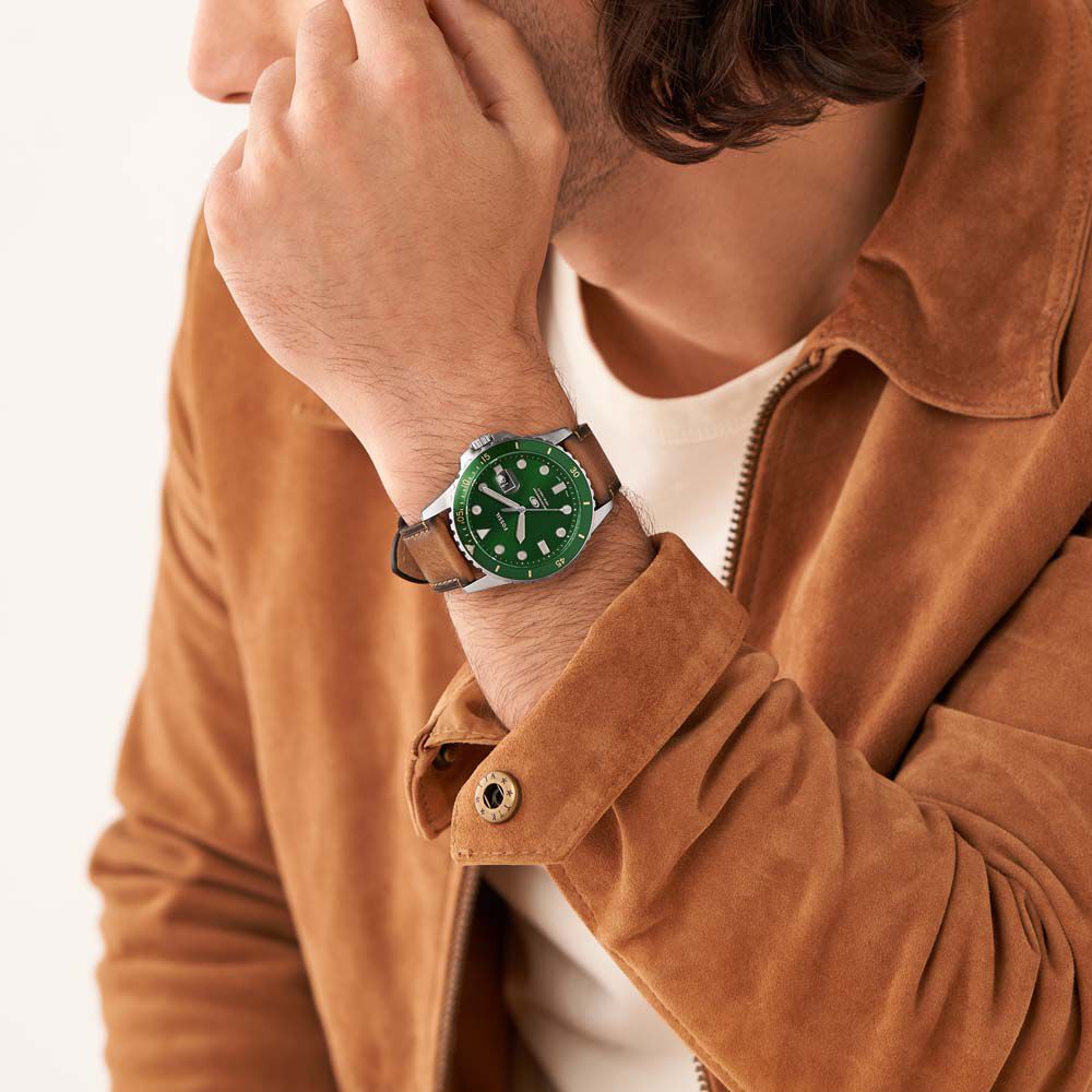 Montre Fossil Blue Vert HIMHBQV0580 Marc Orian Bijouterie en
