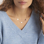 Collier Argent Blanc Bakia - Colliers fantaisie Femme | Marc Orian