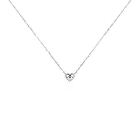 Collier Carren Argent Blanc Oxyde De Zirconium - Colliers solitaires Femme | Marc Orian