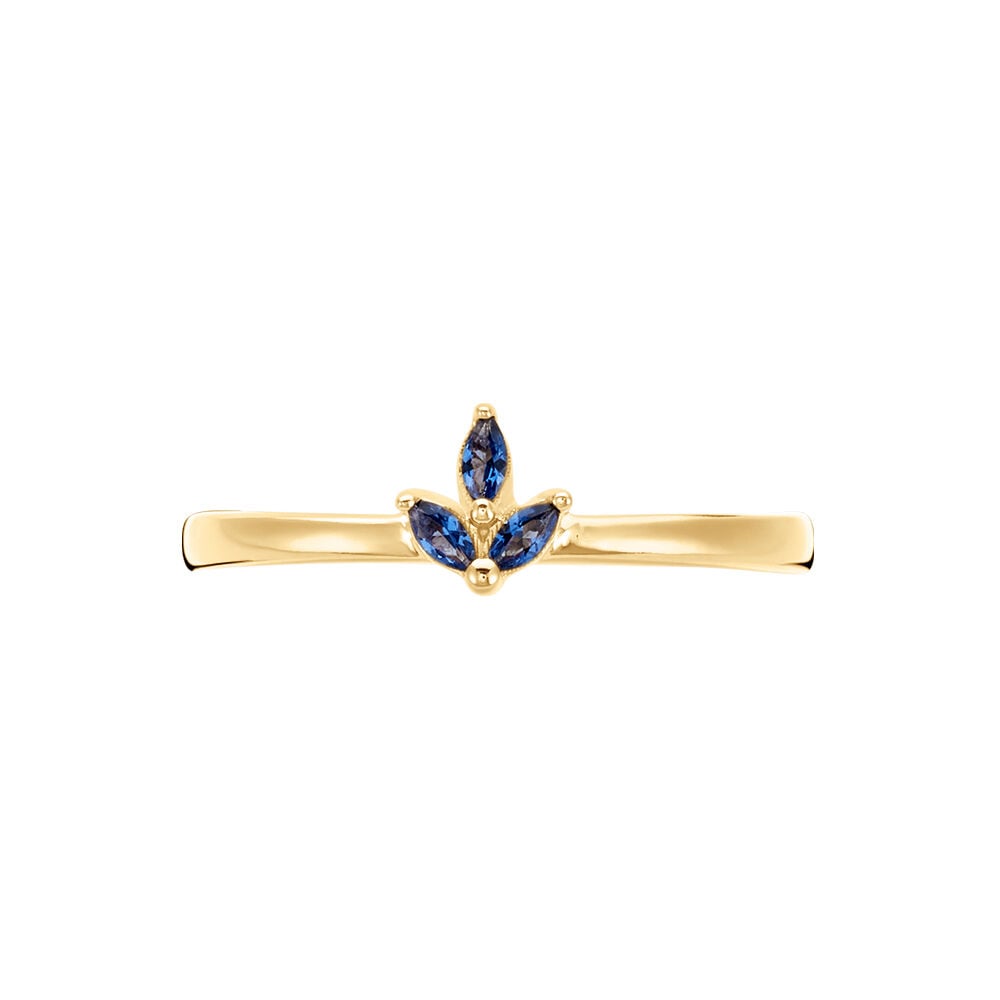 Bague Erma Plaqué Or Doré Oxyde De Zirconium - Bagues avec pierre Femme | Marc Orian