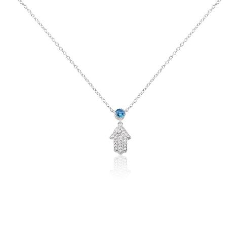 Collier Fidelma Argent Blanc Spinelle Oxyde De Zirconium - Colliers avec pierres Femme | Marc Orian