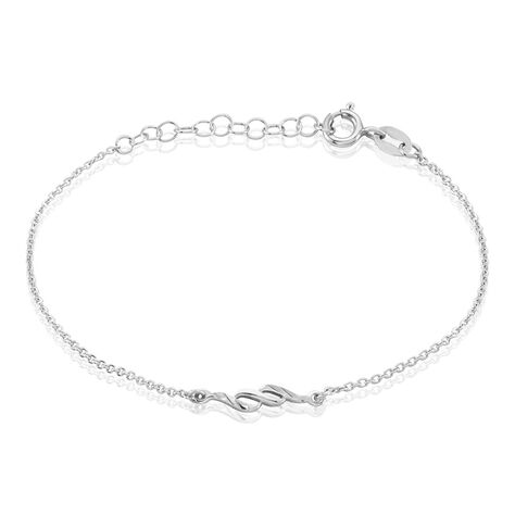 Bracelet Argent Blanc Lempa - Bracelets chaînes Femme | Marc Orian