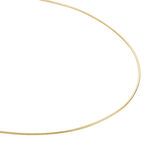 Cha&icirc;ne Norma Maille Queue De Souris Plaque Or Jaune - Colliers fantaisie Femme | Marc Orian