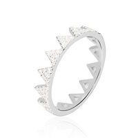 Bague Doria Argent Blanc Oxyde De Zirconium