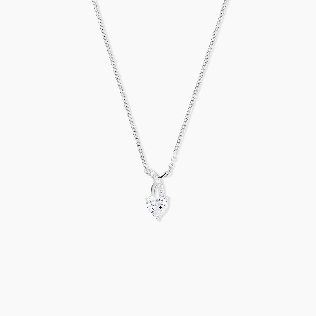 Collier Avalon Argent Blanc Oxyde De Zirconium - Colliers avec pierres Femme | Marc Orian