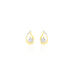 Boucles D'oreilles Puces Helie Goutte Or Jaune Oxyde De Zirconium - Puces Femme | Marc Orian