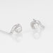 Boucles D'oreilles Puces Vrille Accompagnee Or Blanc Diamant - Puces Femme | Marc Orian