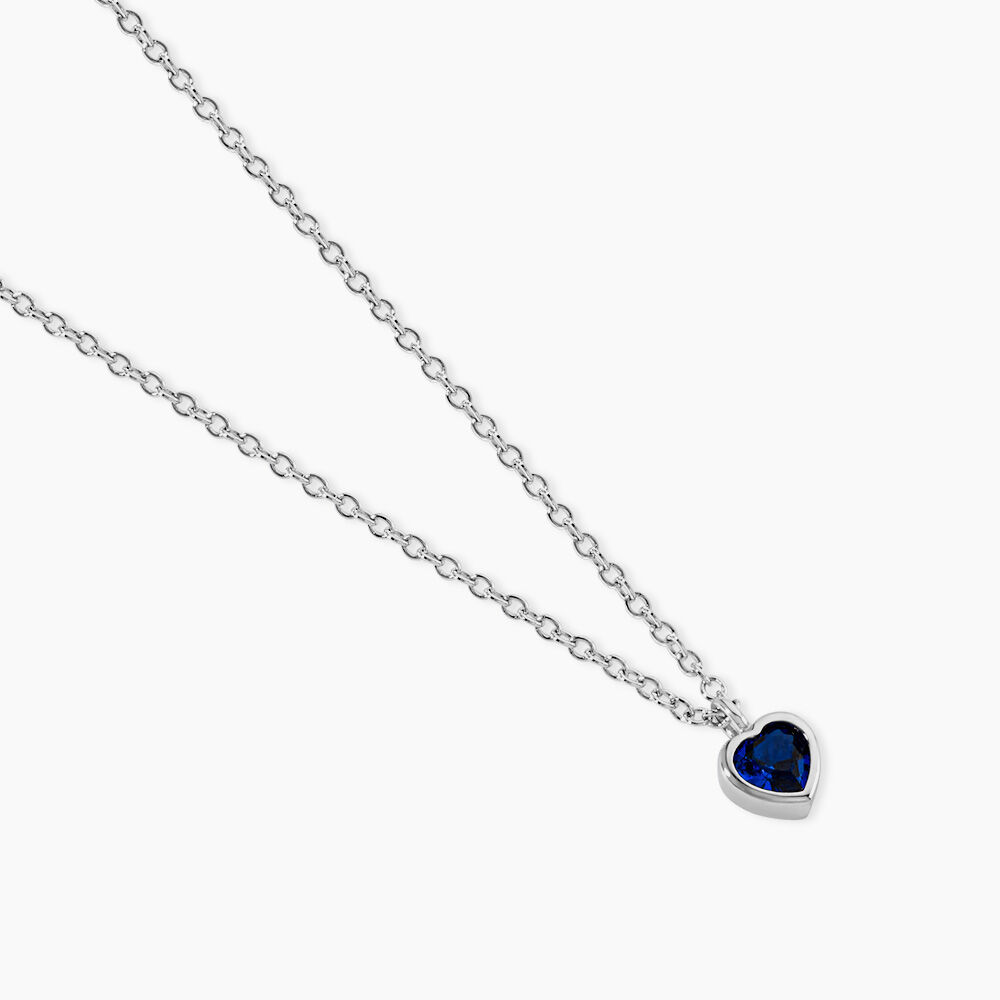 Collier Mini Heart Argent Blanc Oxyde De Zirconium - Colliers avec pierres Femme | Marc Orian