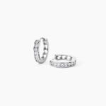 Cr&eacute;oles Anne-sixtine Argent Blanc Oxyde De Zirconium - Cr&eacute;oles Femme | Marc Orian
