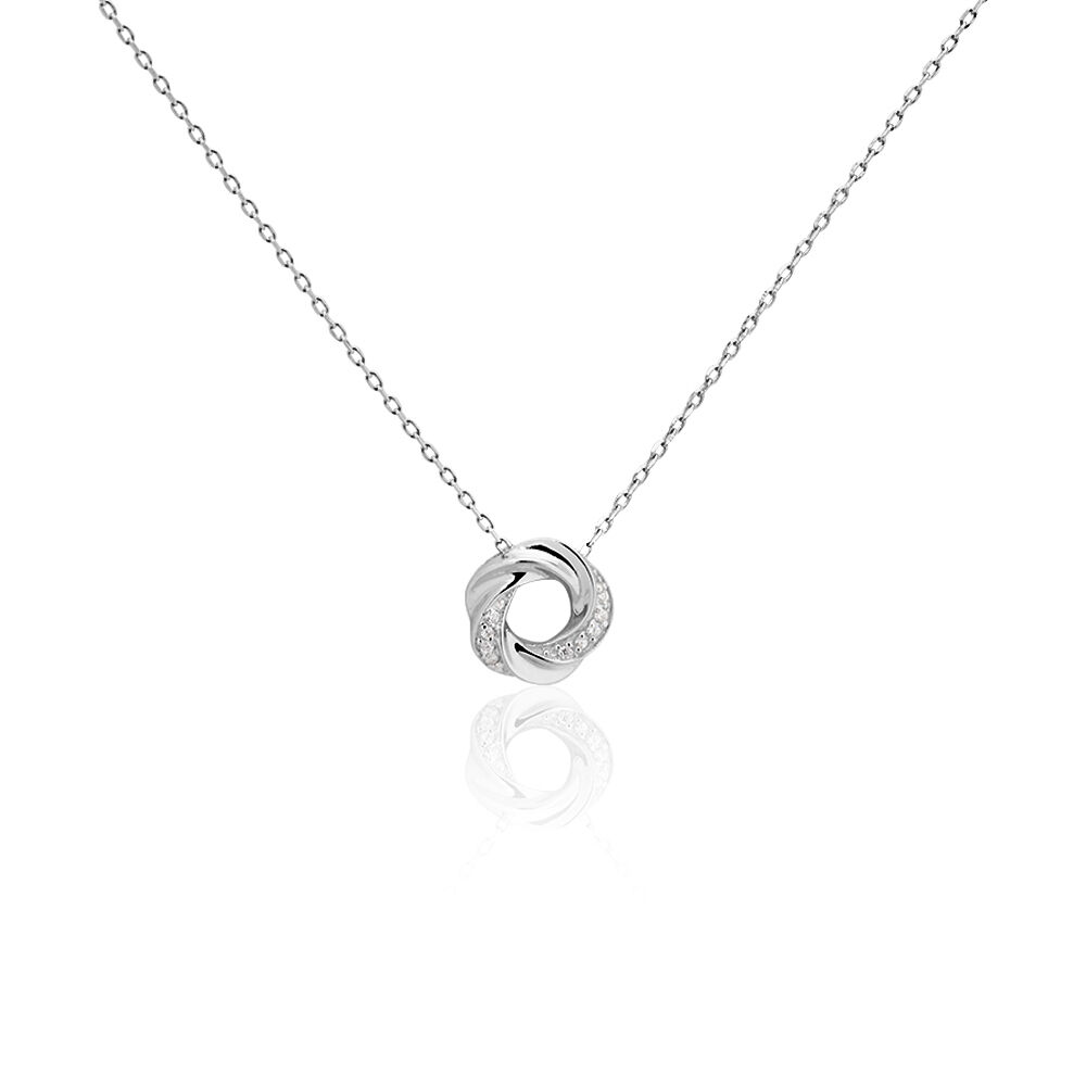 Collier Adlyne Forcat Argent Blanc Oxyde De Zirconium - Colliers avec pierres Femme | Marc Orian