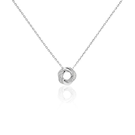 Collier Adlyne Forcat Argent Blanc Oxyde De Zirconium - Colliers avec pierres Femme | Marc Orian