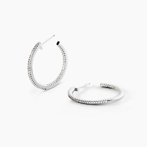 Cr&eacute;oles Argent Django Oxydes De Zirconium - Cr&eacute;oles Femme | Marc Orian