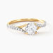 Bague Evita Or Jaune Oxyde De Zirconium - Solitaires Femme | Marc Orian