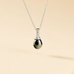 Collier Sara-luna Argent Blanc Perle De Culture Et Oxyde De Zirconium - Colliers avec pierres Femme | Marc Orian