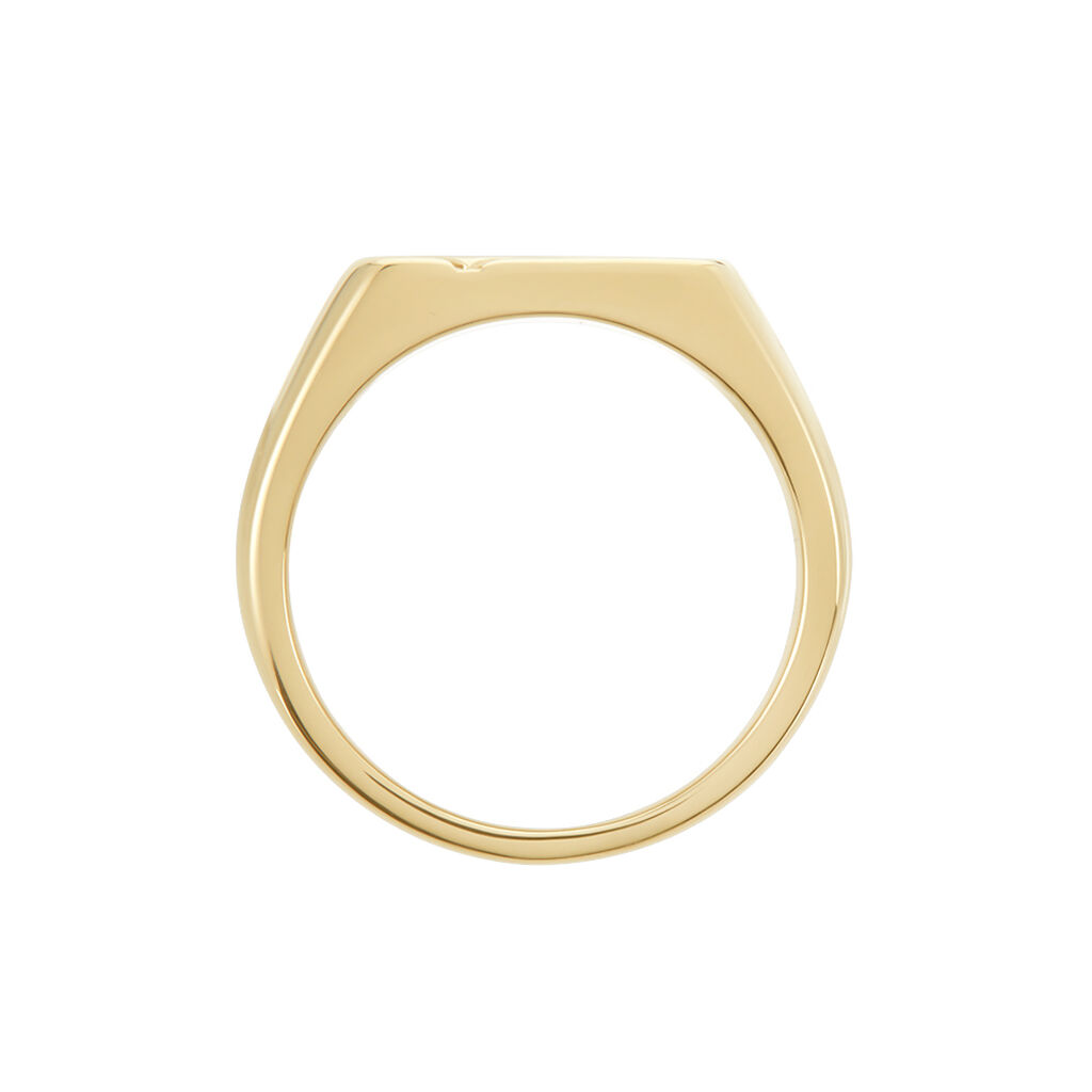 Chevalière Plaqué Or Jaune Gyorgy Oxyde De Zirconium - Chevalières Homme | Marc Orian
