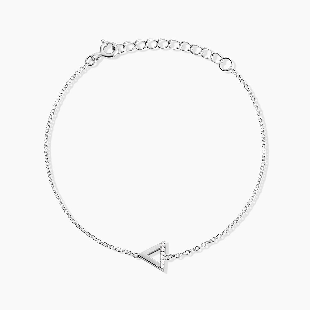 Bracelet Anna Argent Blanc Oxyde De Zirconium - Bracelets fantaisie Femme | Marc Orian