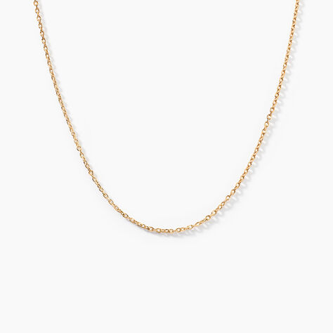 Cha&icirc;ne Vince Plaqu&eacute; Or Jaune - Colliers ras du cou Femme | Marc Orian