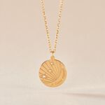 Collier Amai Plaqu&eacute; Or Jaune Oxyde De Zirconium - Colliers avec pierres Femme | Marc Orian