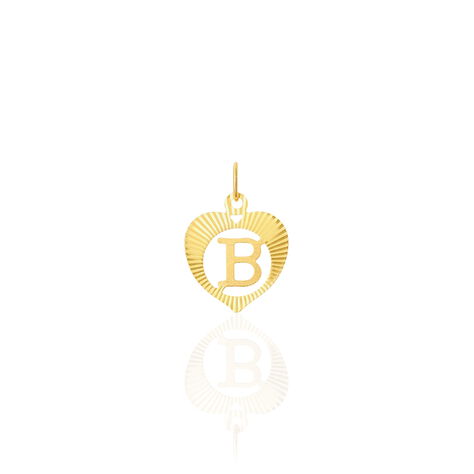 Pendentif Eudocie Coeur Lettre Or Jaune - Pendentifs Famille | Marc Orian