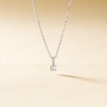 Pendentif Aphrodite Or Blanc Diamant - Parures de mariage Femme | Marc Orian
