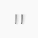 Boucles D'oreilles Puces Birati Argent Blanc - Puces Femme | Marc Orian