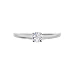 Bague Solitaire Flora Or Blanc Diamant - Solitaires Femme | Marc Orian