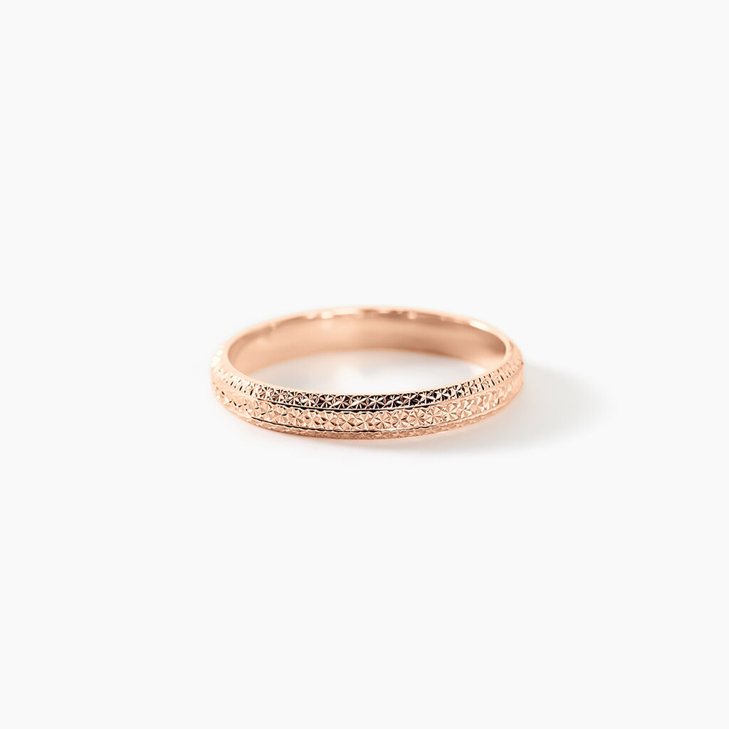 Alliance Luzia Demi Jonc Classique Or Rose - Alliances personnalis&eacute;es Femme | Marc Orian