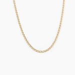 Collier Capucin Or Jaune Maille Marine Plate - Chaines Femme | Marc Orian