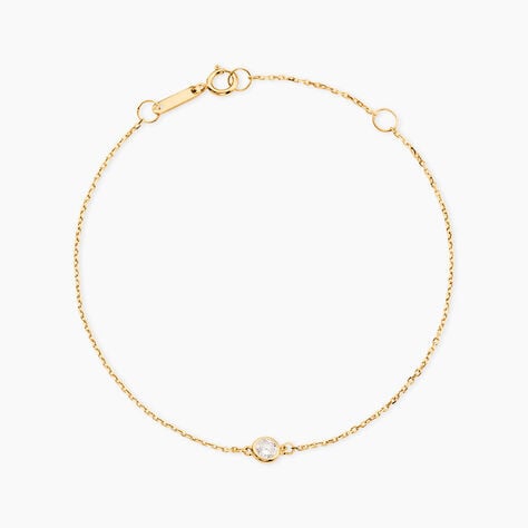 Bracelet Barabal Or Jaune Oxyde De Zirconium - Bracelets cha&icirc;nes Femme | Marc Orian
