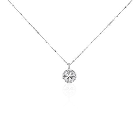 Collier Apollinaris Argent Blanc Oxyde De Zirconium - Colliers avec pierres Femme | Marc Orian
