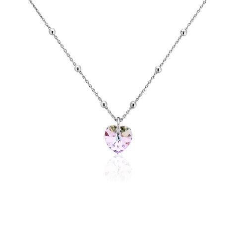 Collier Isin Argent Blanc Pierre De Synthese - Colliers avec pierres Femme | Marc Orian