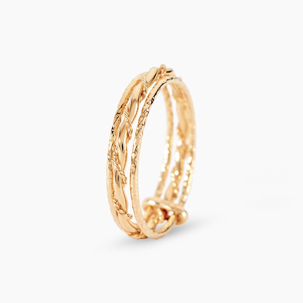 Bague Intertwined Plaqué Or Jaune - Bijoux fantaisie Femme | Marc Orian