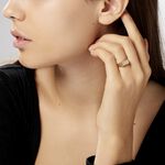 Chevali&egrave;re Leyton Rectangle Or Jaune Oxyde De Zirconium - Solitaires Homme | Marc Orian