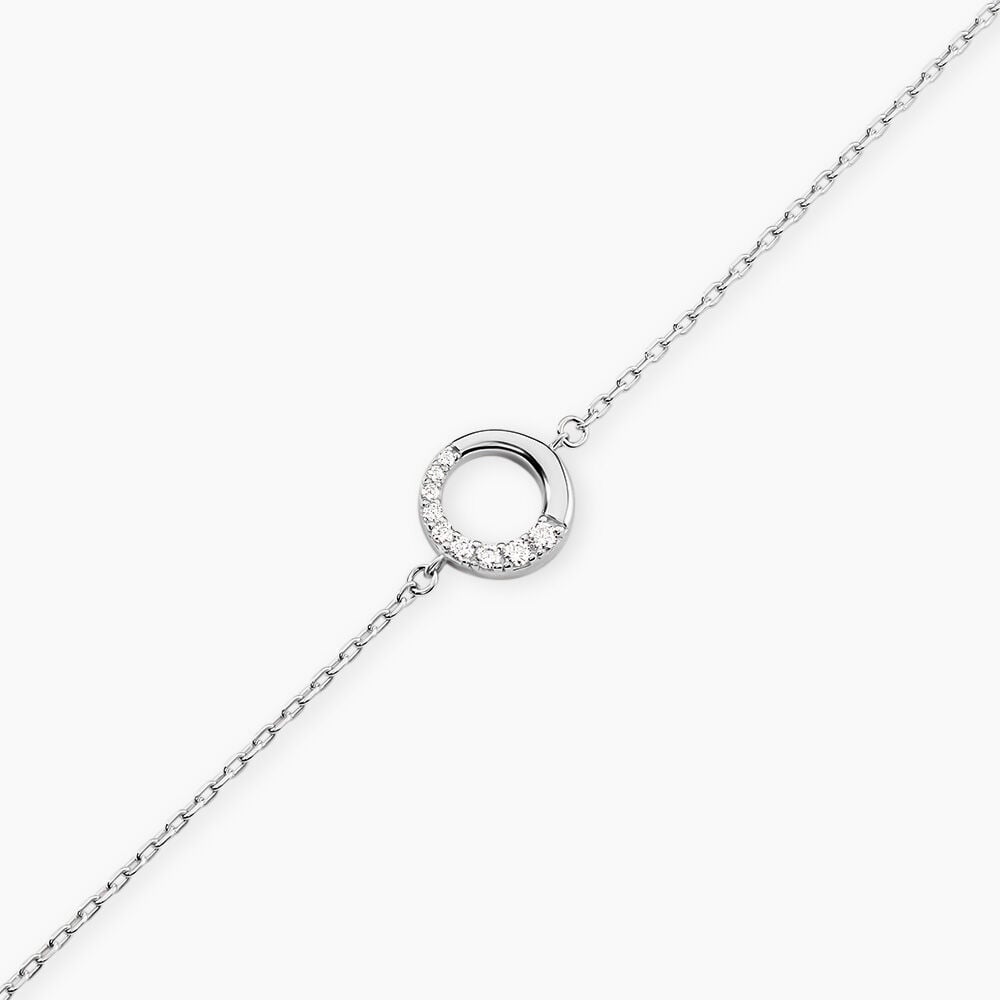 Bracelet Katrina Argent Blanc Oxyde De Zirconium - Bracelets fantaisie Femme | Marc Orian