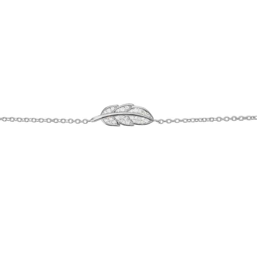 Bracelet Elies Argent Blanc Oxyde De Zirconium - Bracelets chaînes Femme | Marc Orian