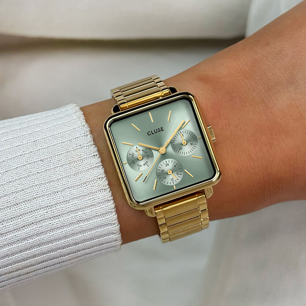 Montre Cluse La Tétragone Multifunction Vert - Montres Femme | Marc Orian