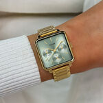 Montre Cluse La T&eacute;tragone Multifunction Vert - Montres &eacute;tanches Femme | Marc Orian