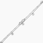 Cha&icirc;ne De Cheville Argent Blanc Roschen Oxydes De Zirconium - Chaines de cheville Femme | Marc Orian