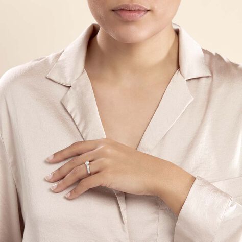 Bague Praya Or Blanc Diamant - Bagues fiançailles Femme | Marc Orian