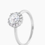 Bague Eternite Argent Blanc Oxyde De Zirconium - Bijoux fantaisie Femme | Marc Orian