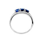 Bague Madeline Or Blanc Saphir Diamant - Solitaires Femme | Marc Orian